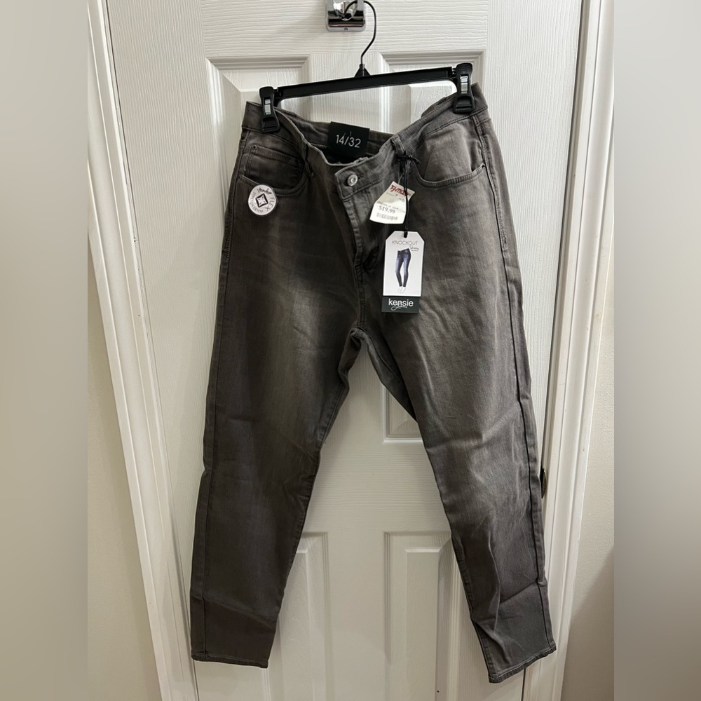 Kensie Knockout Skinny Gray Jeans
